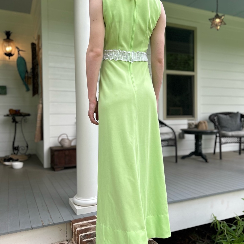 Vintage 1960s Marta’D Lime Green Dress Size 2
